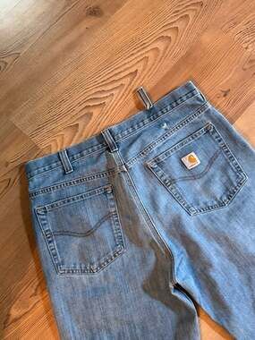Carhartt 101496-420 Straight Traditional Fit Jeans Men's 36x34 Blue Denim